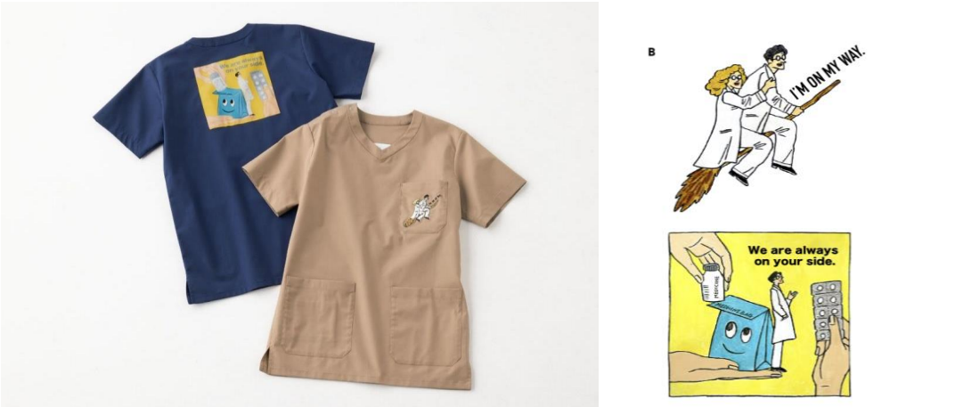 メディカルアパレルブランド「クラシコ」POPなアートで医療従事