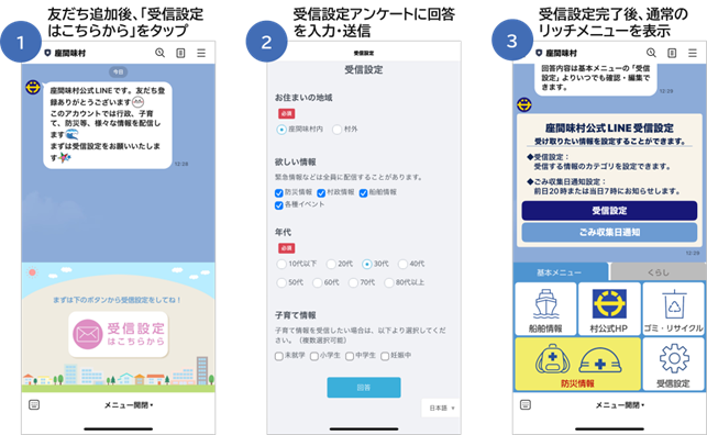 沖縄県座間味村LINE公式アカウントにおける情報配信拡充をサポート