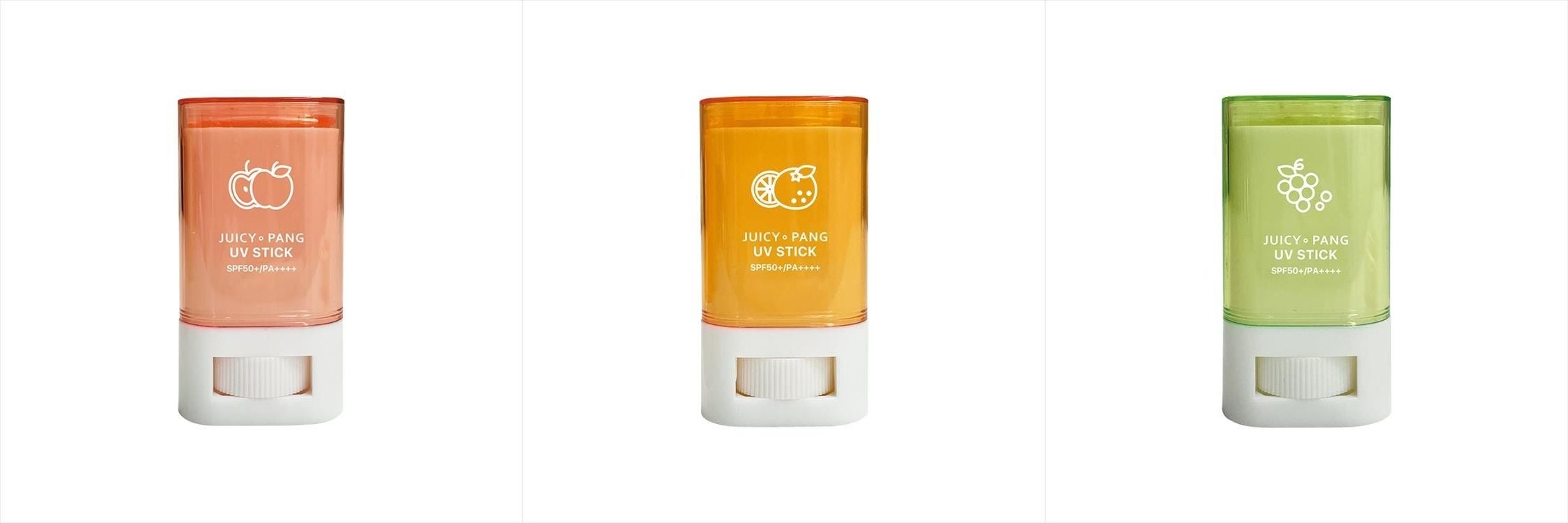 左からリンゴの香り、オレンジの香り、マスカットの香り