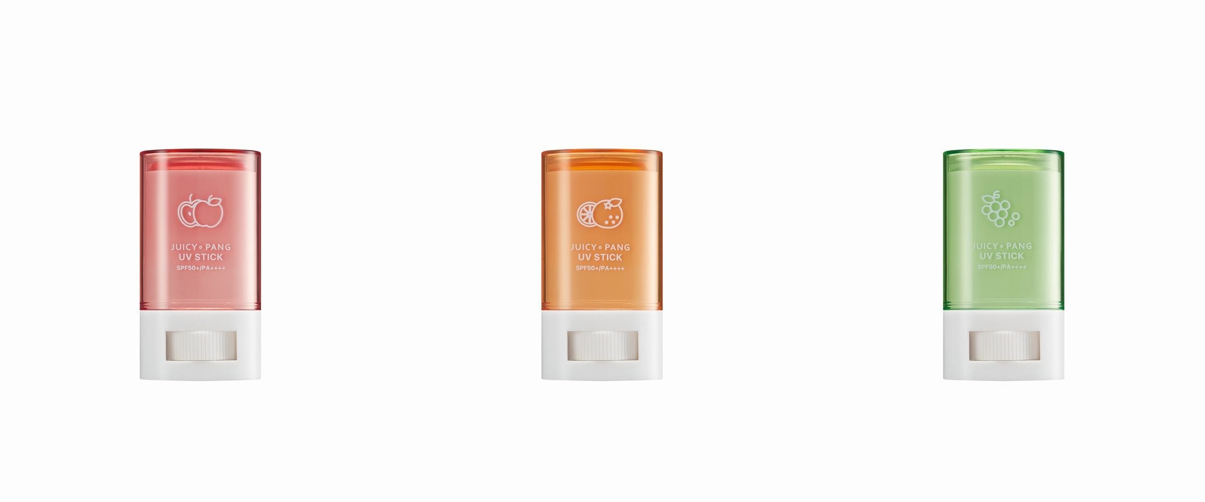 左からリンゴの香り、オレンジの香り、マスカットの香り