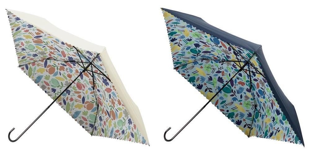 フラワーマーケット ベージュ、ディープブルー