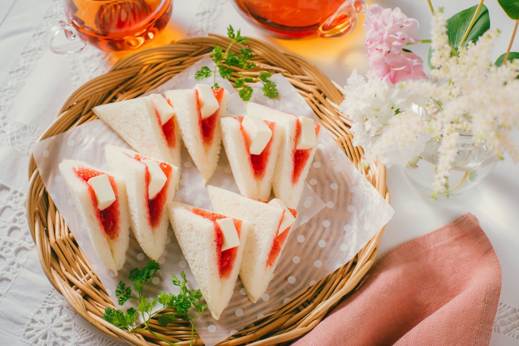 アレンジメニュー例：フルーティチーズサンド