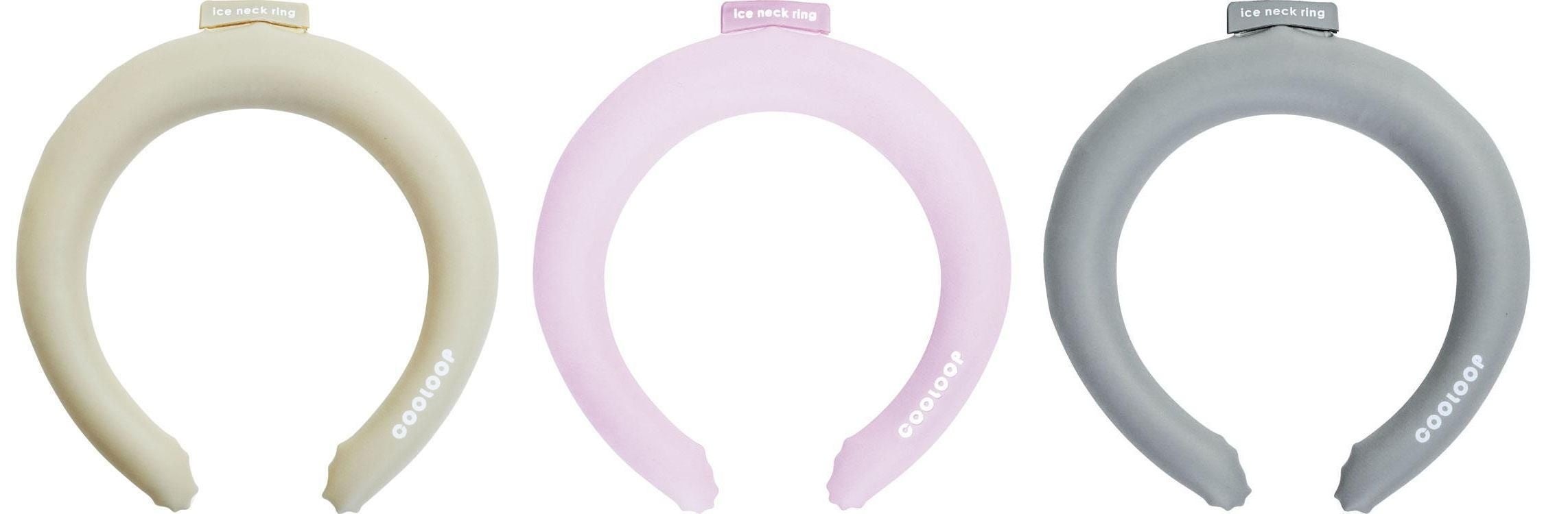COOLOOP アイスネックリング ベージュ、ピンク、グレー