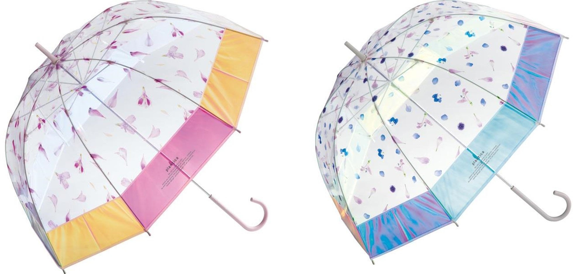 plantica×Wpc. フラワーアンブレラ プラスティック シャイニー