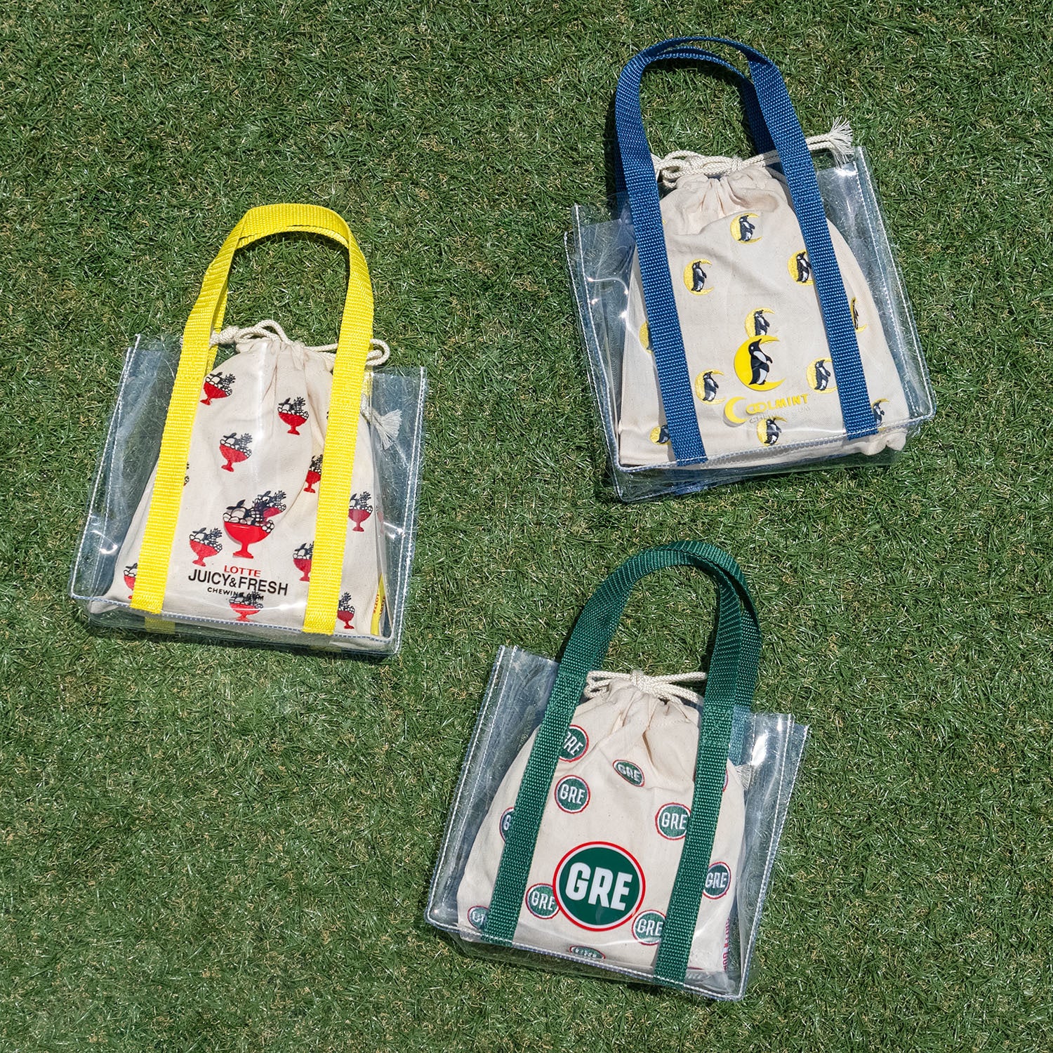 巾着つきミニトート