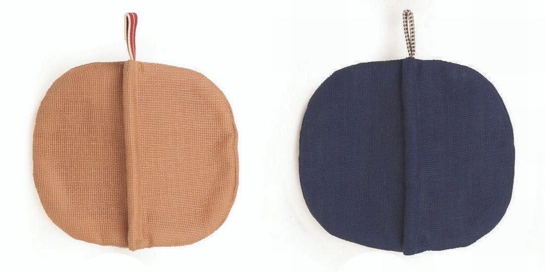 かや鍋つかみ 丁子／鉄紺