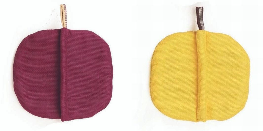 かや鍋つかみ ぶどう／山吹