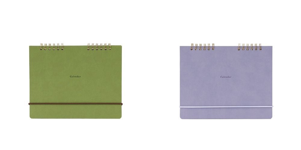 レプレ カレンダー　左からカーキ、ラベンダー