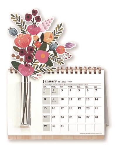 フラワーベースカレンダー フラワー