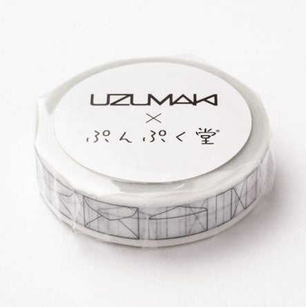 uzumaki×ぷんぷく堂 封筒柄のマスキングテープ