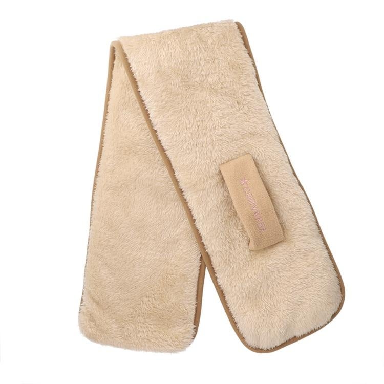 ＜コンバース ショートマフラー　ベージュ×ベージュ＞