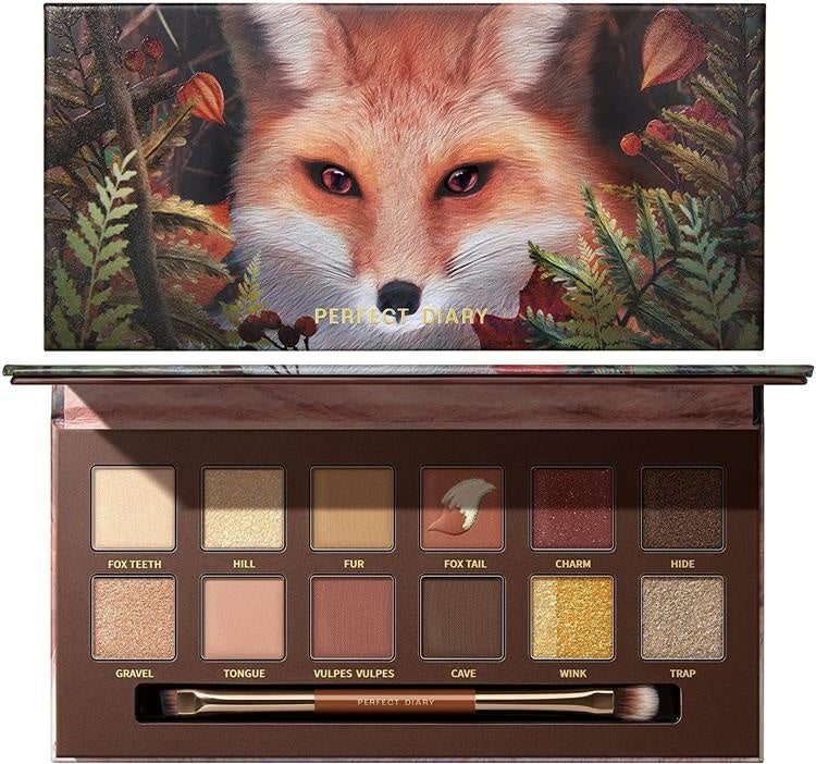 パーフェクトダイアリー 動物アイシャドウパレット 13赤狐