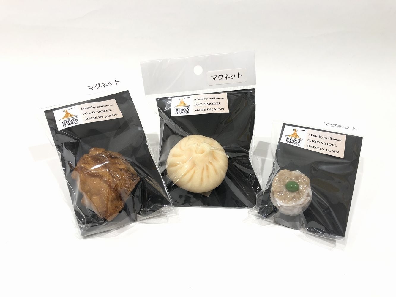 ＜職人マグネット　からあげ、ぶたまん ミニ、シューマイ＞