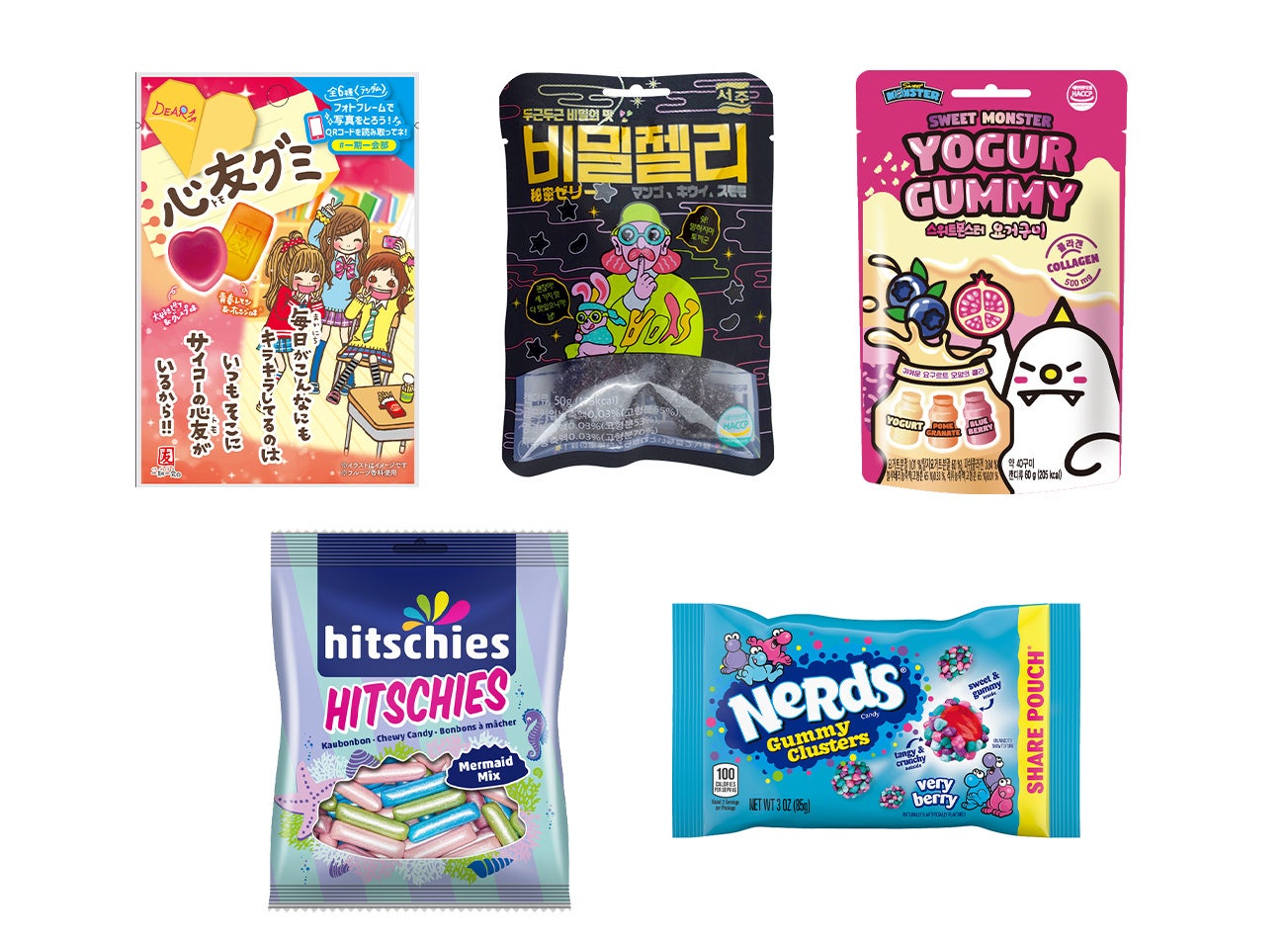 ＜SNSで話題のグミ各種＞