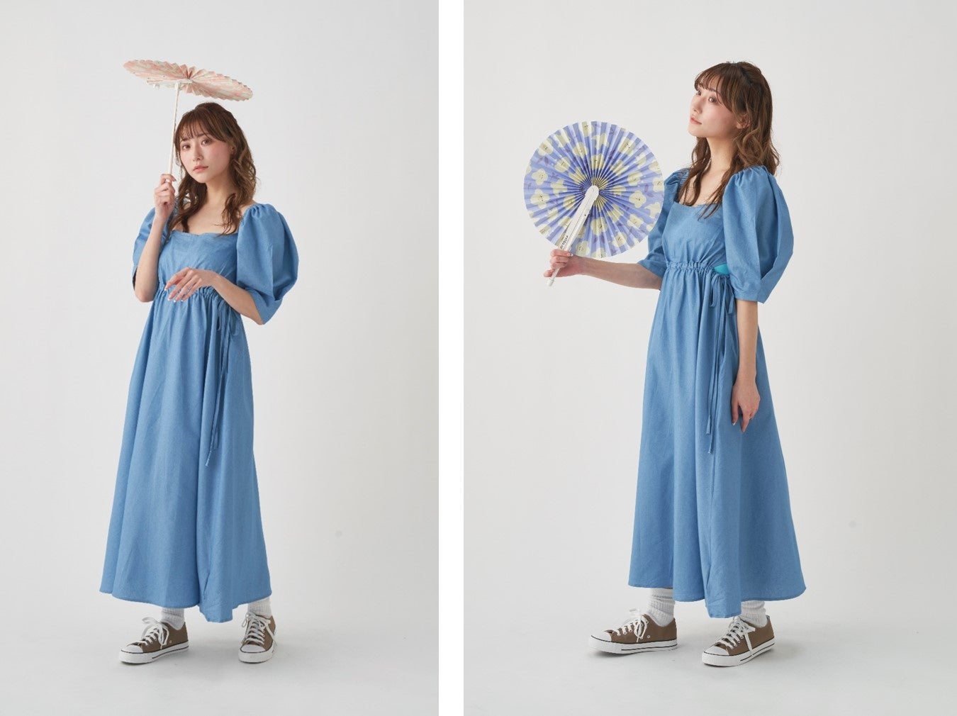 エスタ 2WAY扇子日傘