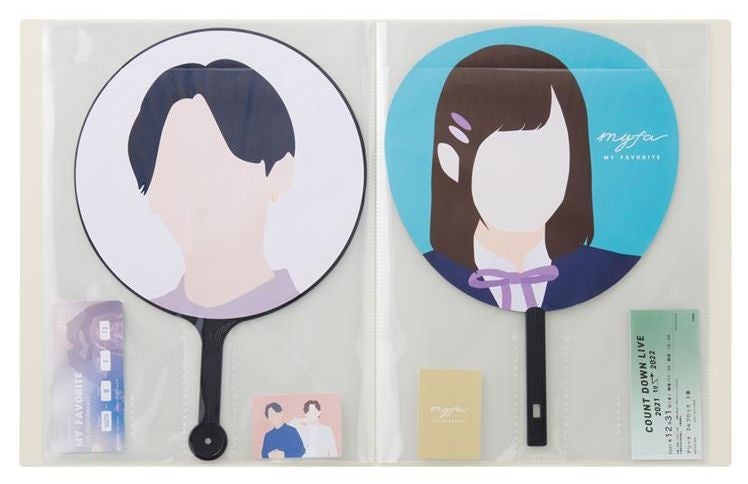 myfaうちわコレクションファイル(ミルキーホワイト)
