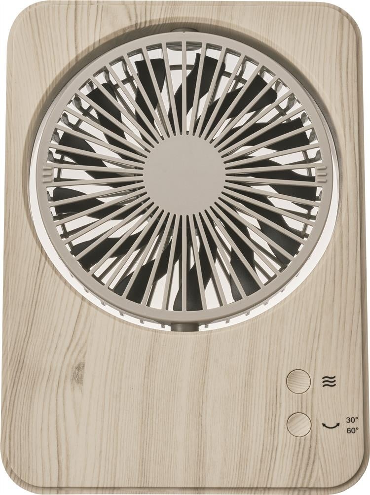 スリムコンパクトファン スウィング ナチュラルウッド