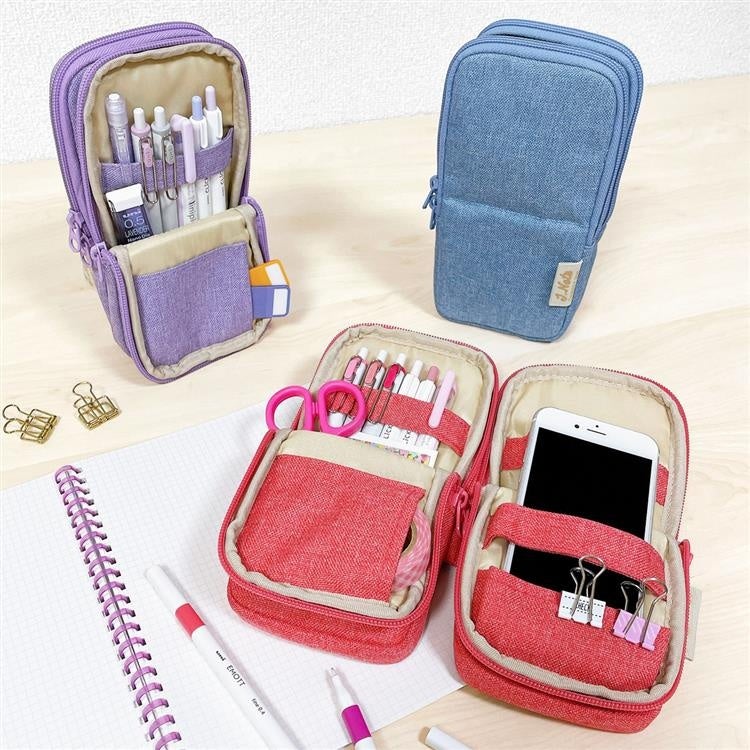 ライブポッドブーケ使用イメージ　左上：ラベンダー（パープル）、右上：ネモフィラ（ブルー）、右下：スィートピー（ピンク）