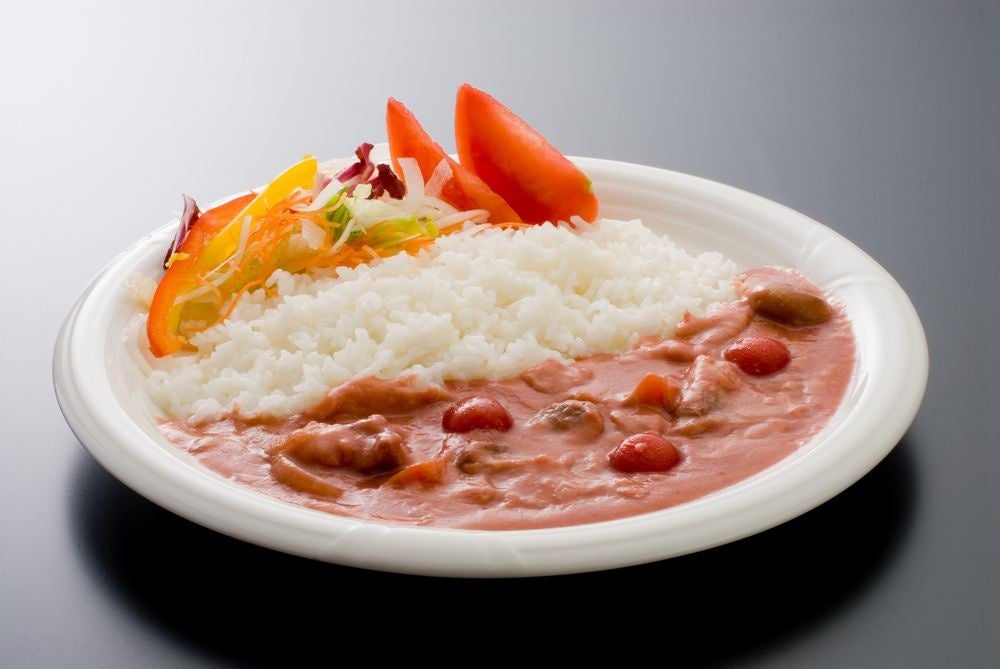 さくらんぼカレー 盛り付け例