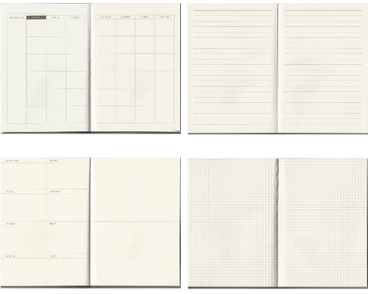 1／4Year Diary フォーマット一例