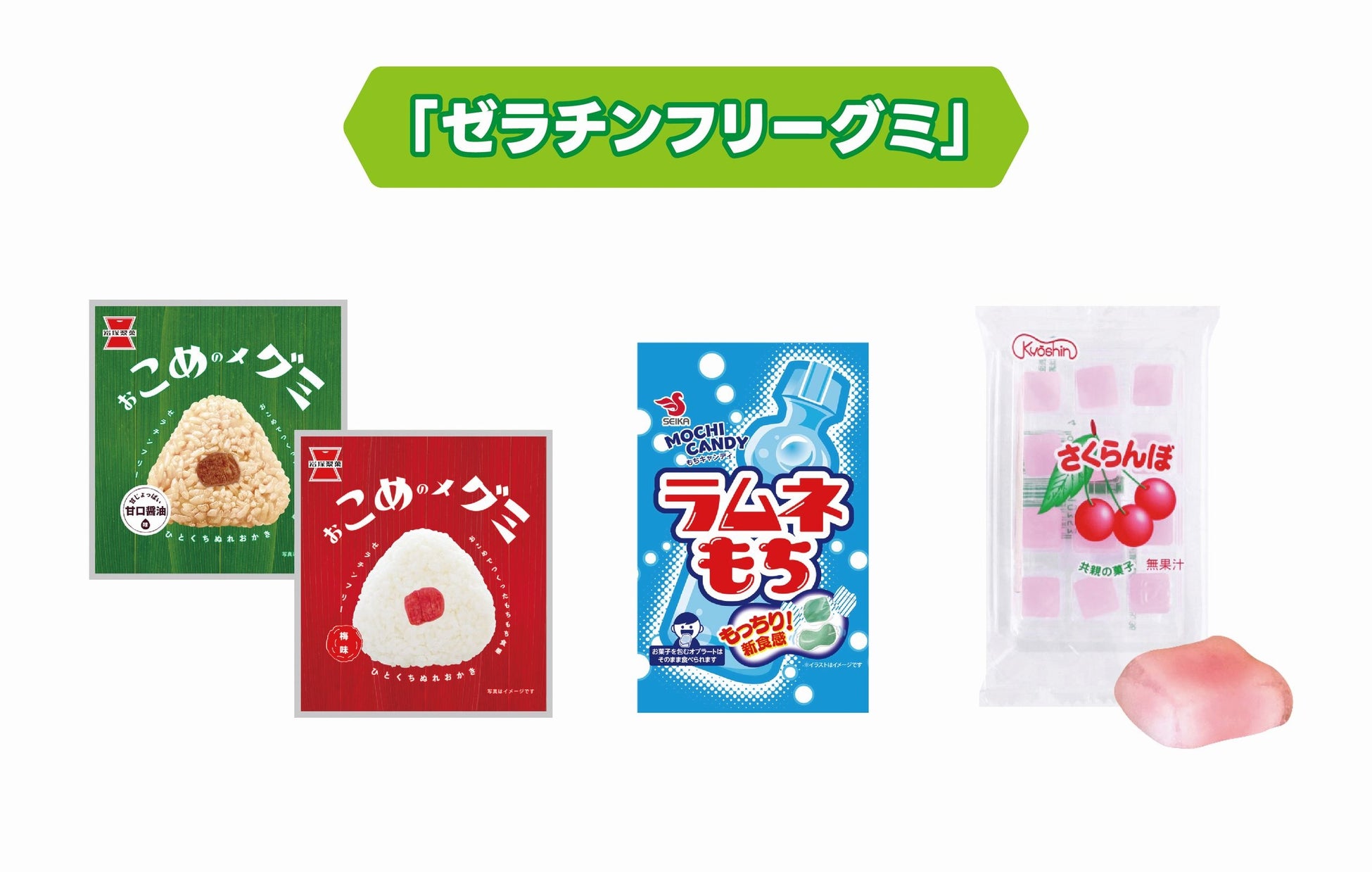 ゼラチンフリーグミ