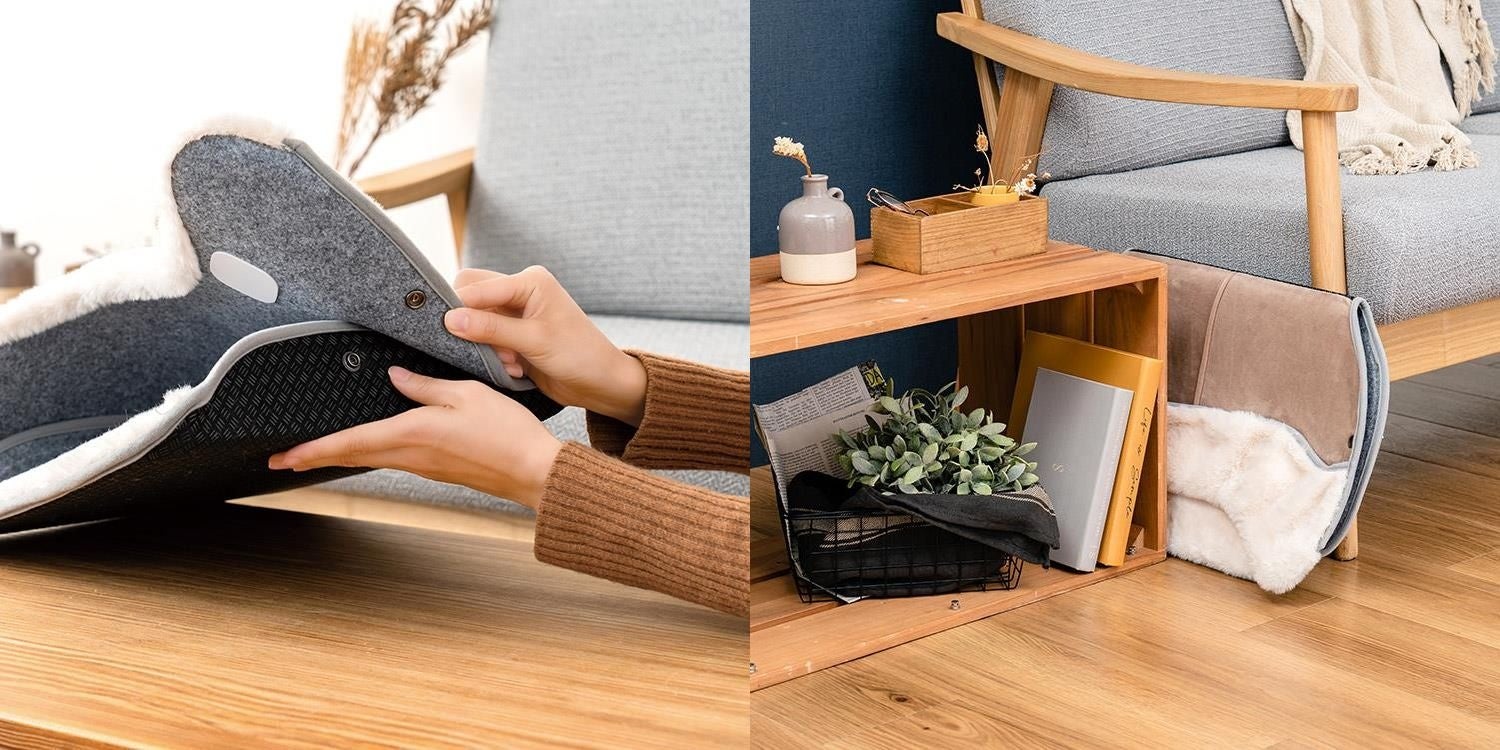 使わない時はスナップを外して折り畳んで収納可能