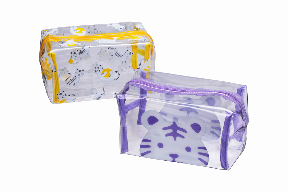 ＜VT Cosmetics文具　クリアPVCポーチ 2種＞