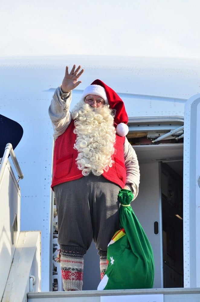 ＜サンタクロース到着の様子(2022年12月)＞