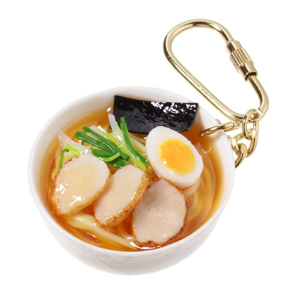 食品サンプルキーホルダー 醤油ラーメン