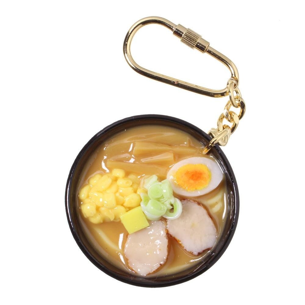 食品サンプルキーホルダー 味噌ラーメン