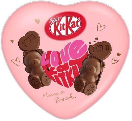 キットカット ハートフルベアー ハート缶
