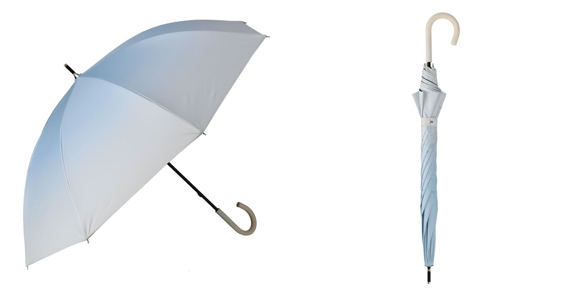 コスメティック晴雨兼用長傘　ブルー(Wpc.)3,850円