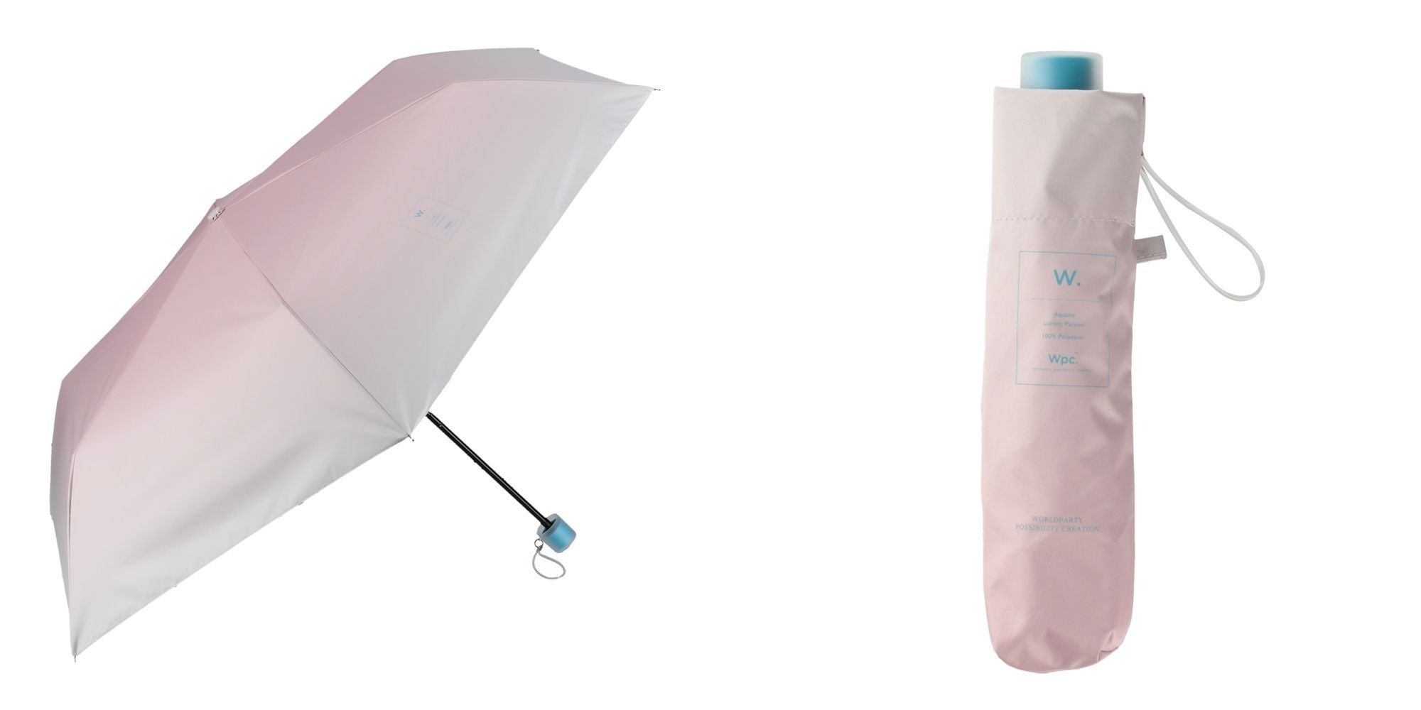 コスメティック晴雨兼用折かさ　ピンク(Wpc.)