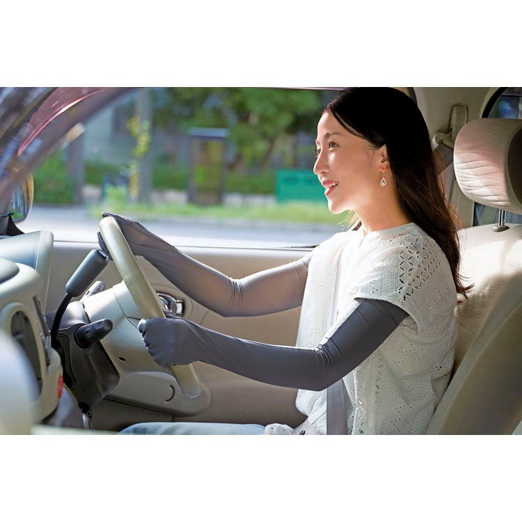 プレシャスUV　クールメッシュ指ぬきグローブ