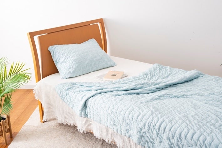 シャーリング枕カバー（使用イメージ）