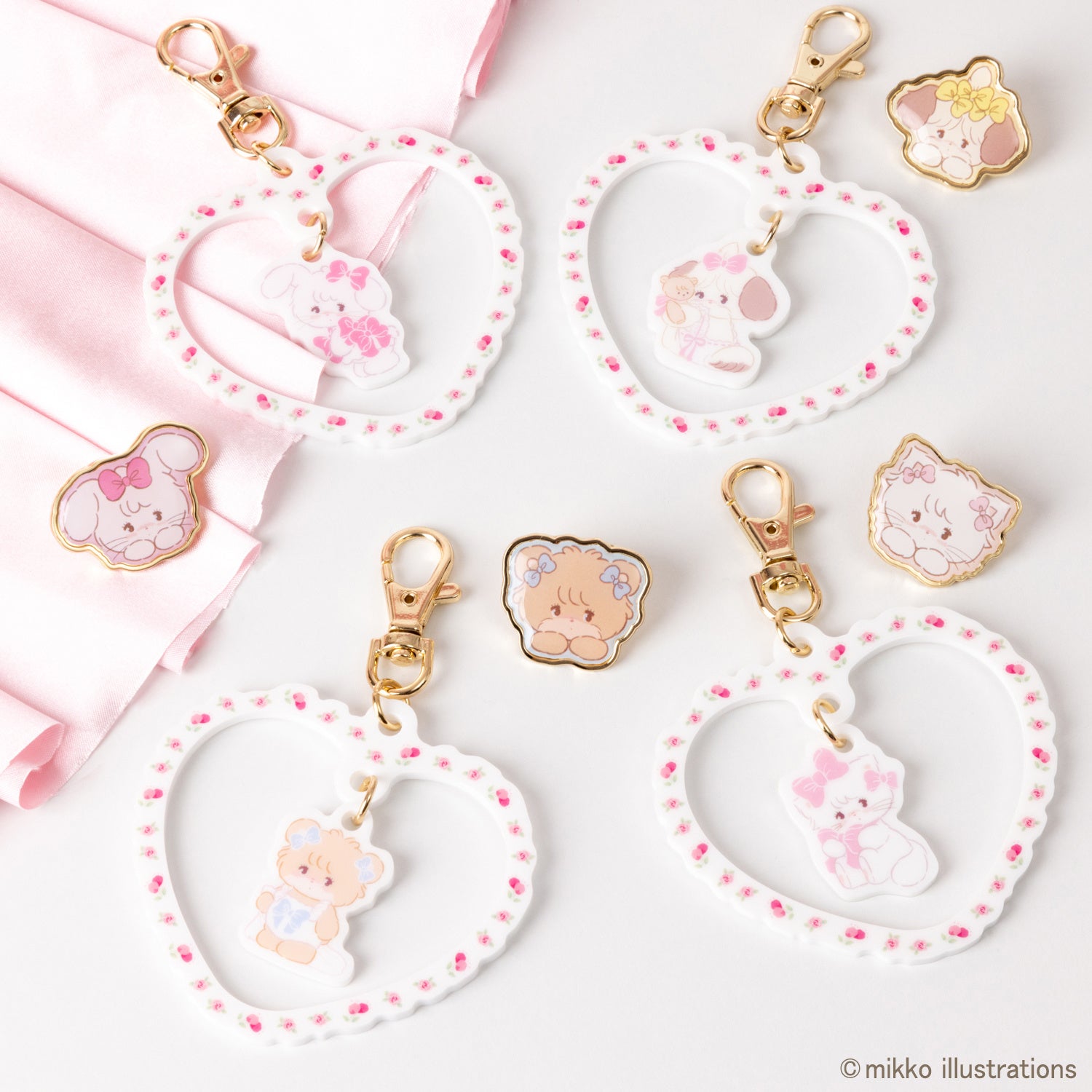 ゆらゆらキーホルダー・ピンズ(Suikosha)