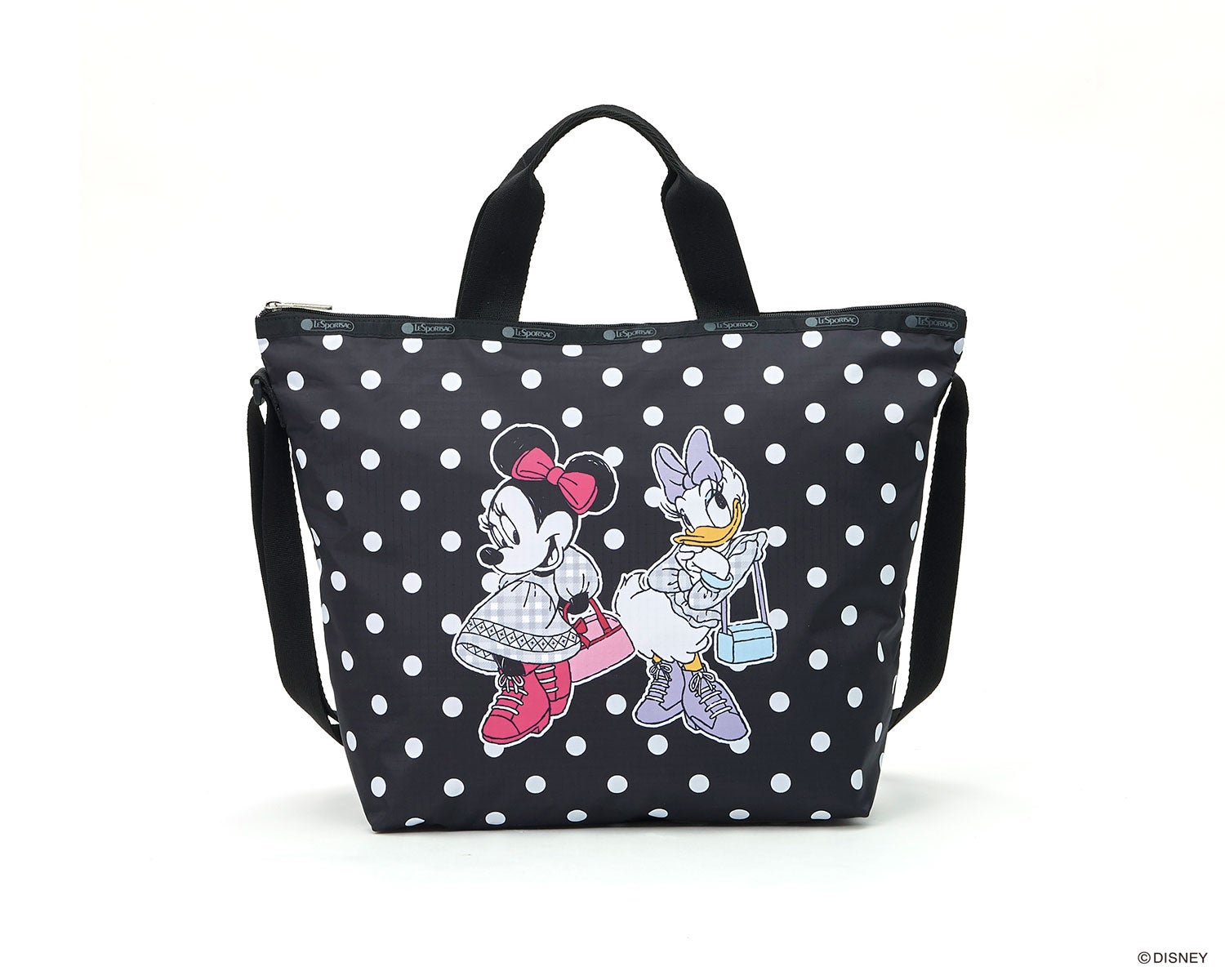 限定 レスポートサック ディズニー ミニーストライプ ラージポーチ 21福袋