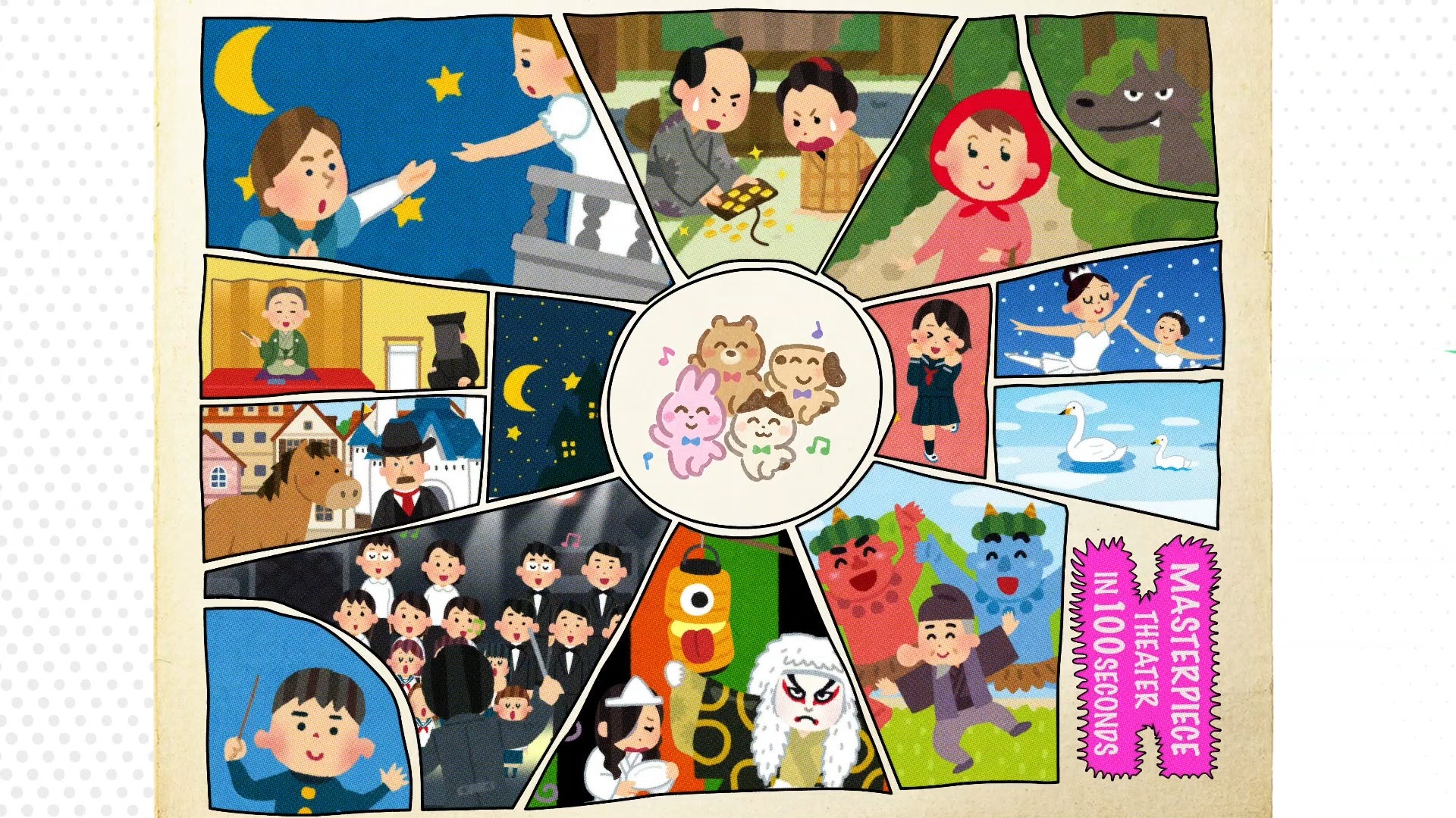 いらすとや 蛙亭 Everybodyによるショートアニメ 100秒でわかる名作劇場 がeテレでスタート 株式会社ライツのプレスリリース いらすとや 蛙亭 Everybodyによるショートアニメ 100秒でわかる名作劇場 がeテレでスタート 株式会社ライツのプレスリリース