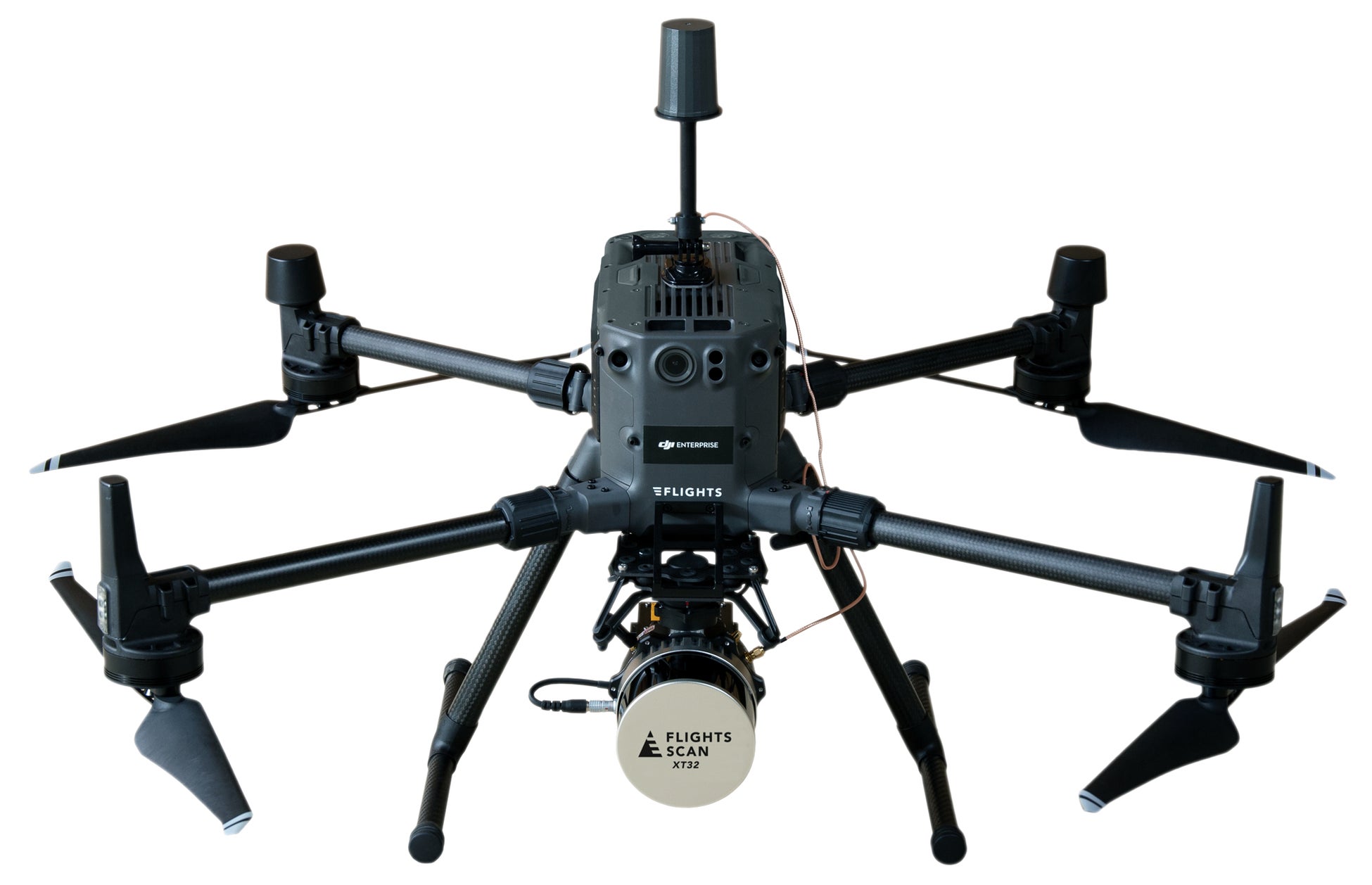 FLIGHTS SCANをMatrice 300 RTKに搭した様子 ※画像はイメージです