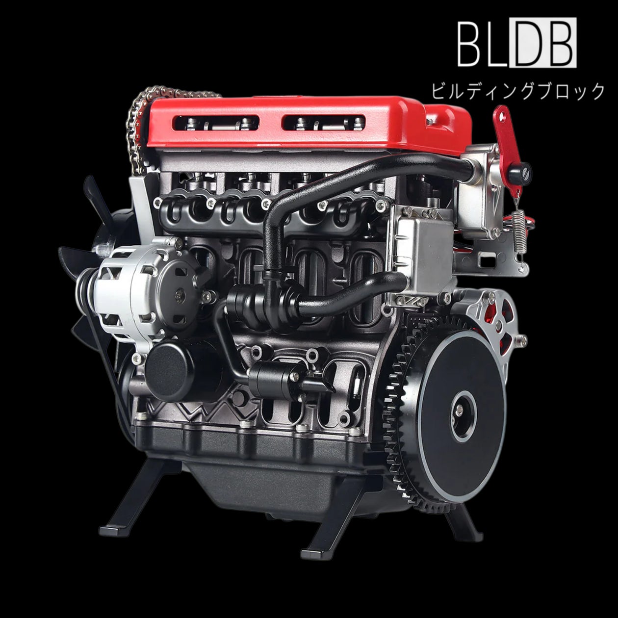 標題:放下手機,組裝機械的脈動。BLDB全新推出「V4汽車引擎金屬組裝模型套件」