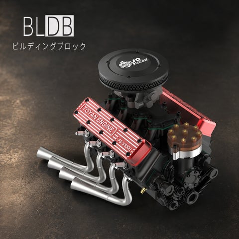 1/10スケールで28cc V8を組み上げる。BLDB、TOYAN「FS-V800WGPC 1/10スケールで28cc V8を組み上げる。BLDB、TOYAN「FS-V800WGPC