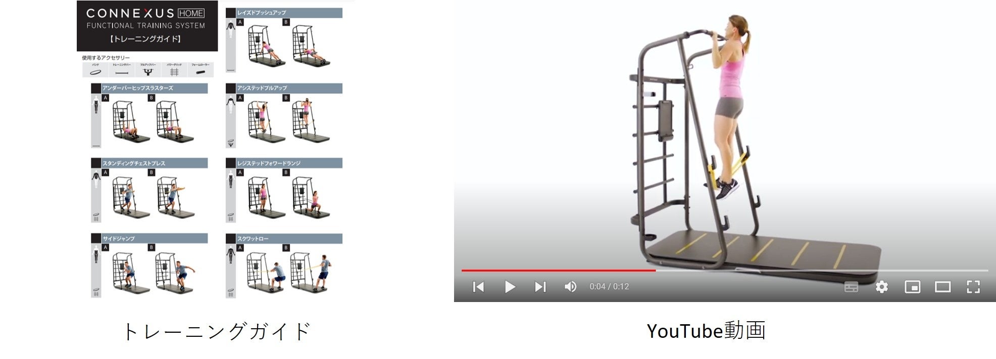 先進機能が多数搭載、本格的な筋トレ以外に「ピラティス・ヨガ」「HIIT