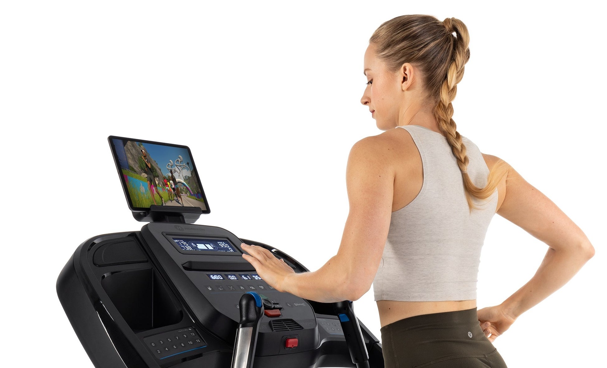 タブレットと連動する事でバーチャルトレーニングを実現