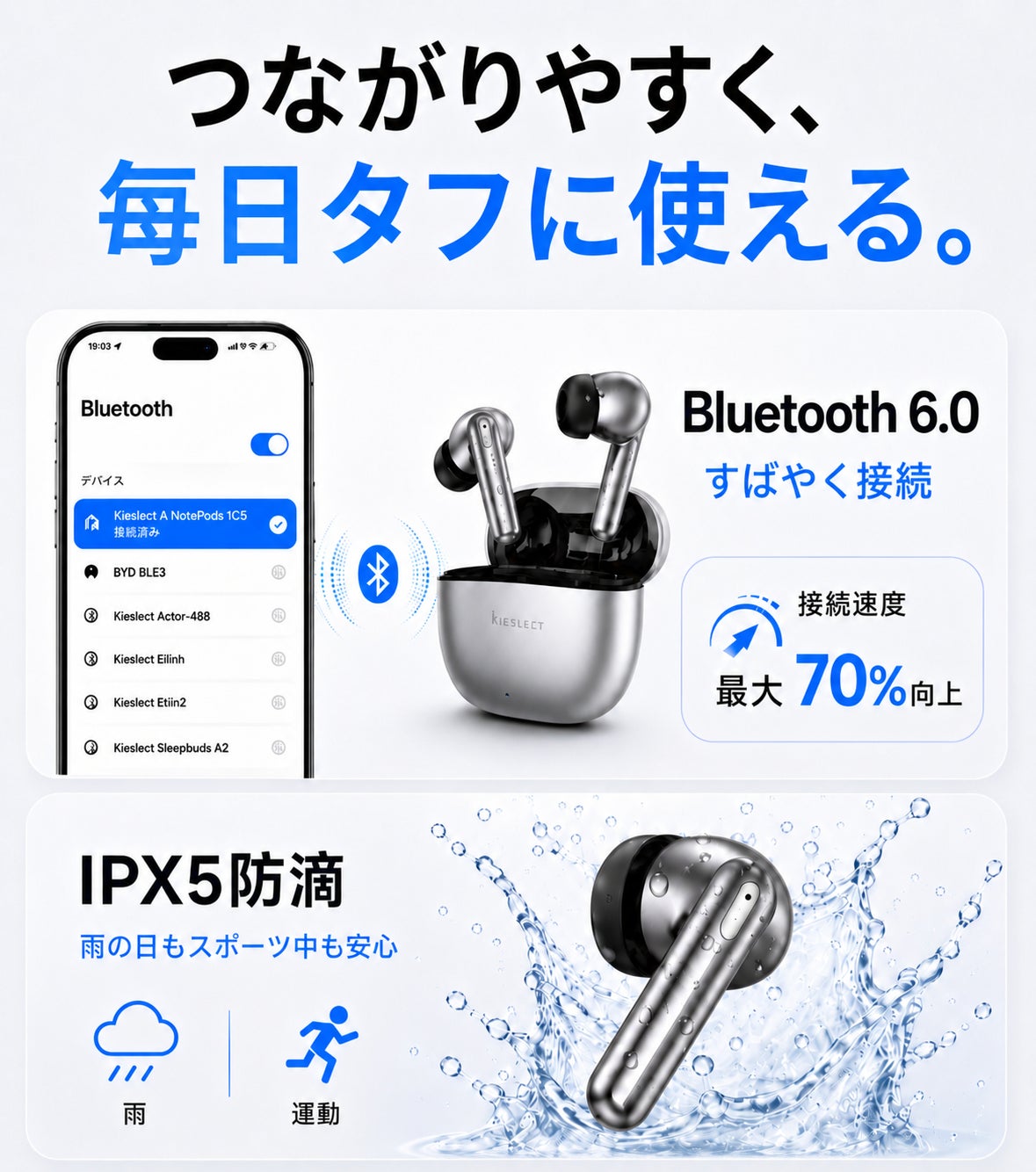 株式会社RT、録音・文字起こし・AI要約に対応する「AI NotePods 10S」をCAMPFIREで発売(13枚目)