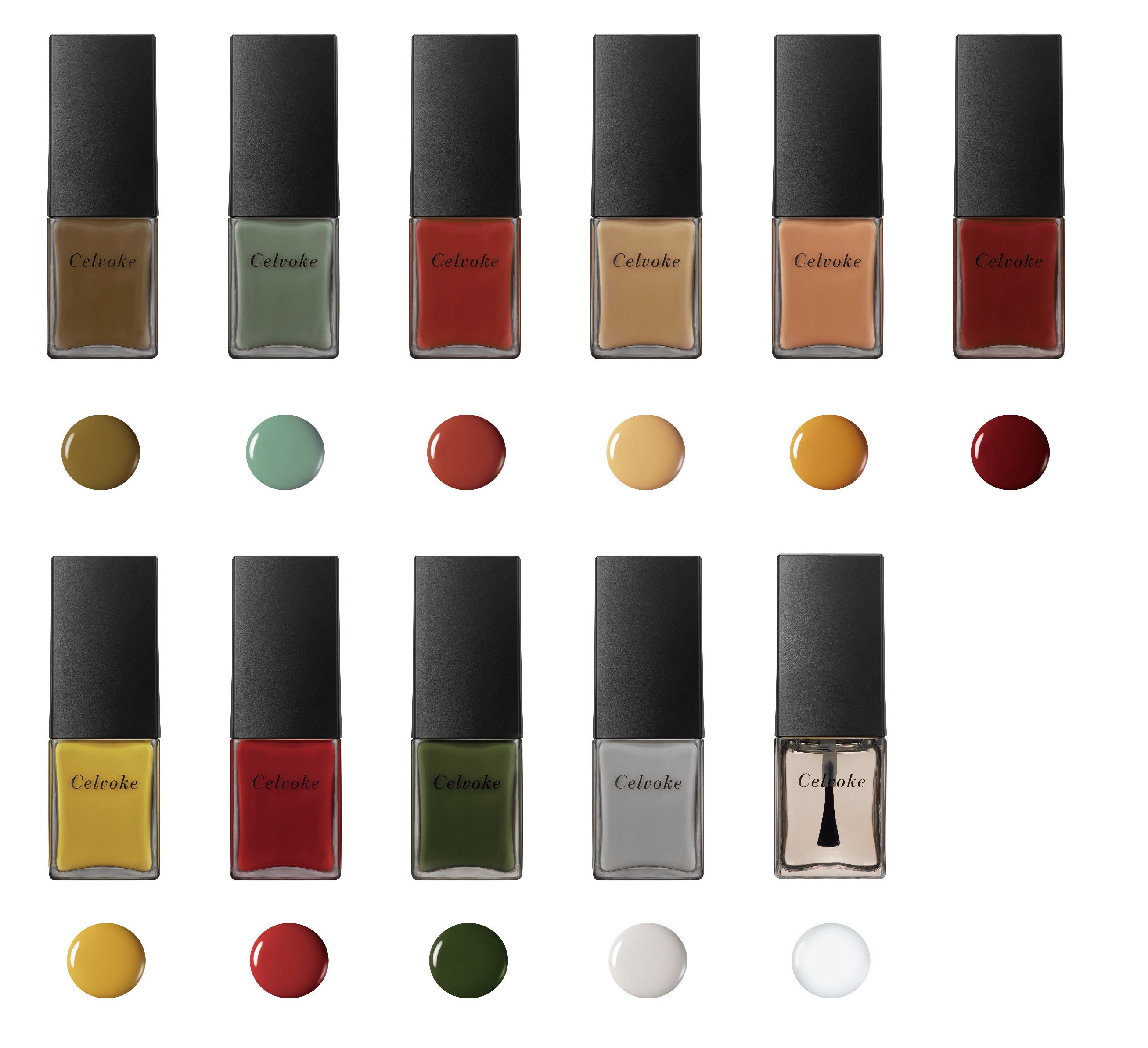 セルヴォーク クレイヴド ネイルポリッシュ、ネイルベース、ネイルトップ各2640円