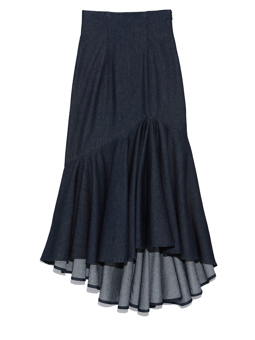 ハイウエストヘムボリュームスカート（IND）