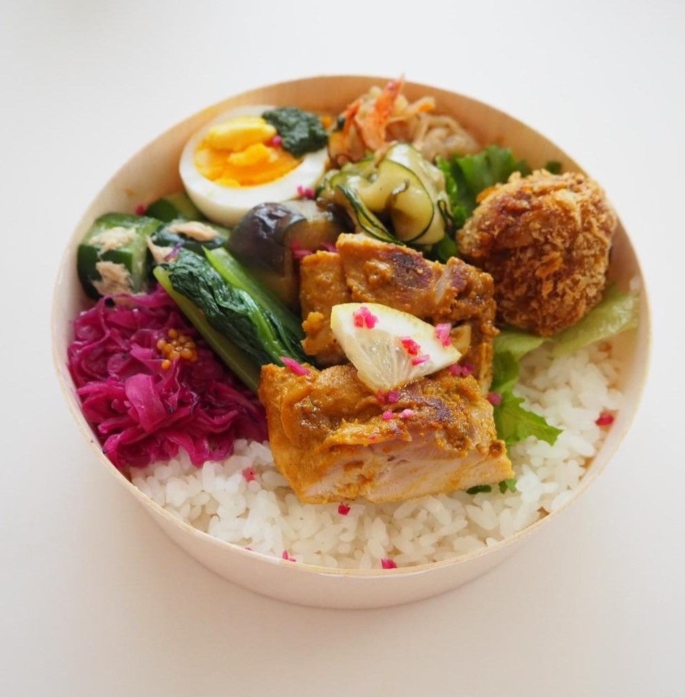 【Biople 三軒茶屋店限定】 美菜屋×Biople  SPICE CHICKEN BENTO 1,200円(税込)