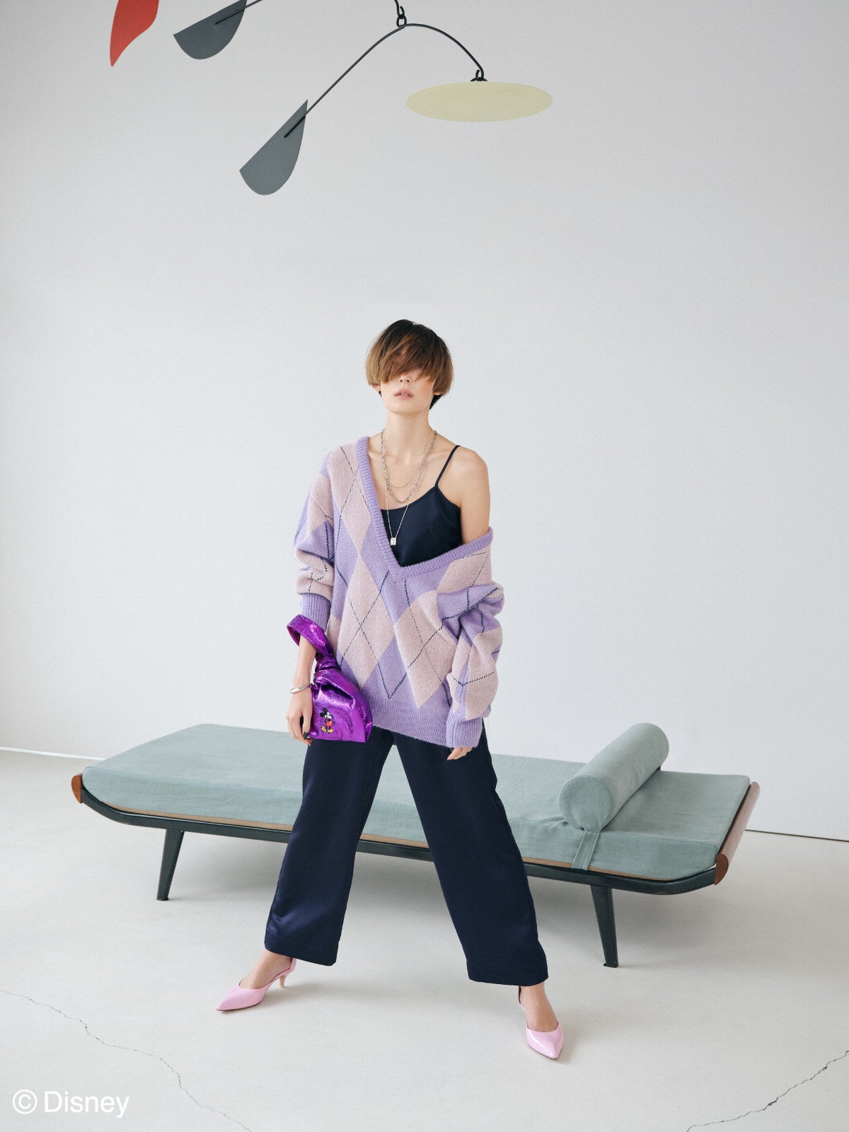 レディースブランド「styling/」から、ミッキーの刺繍が施された