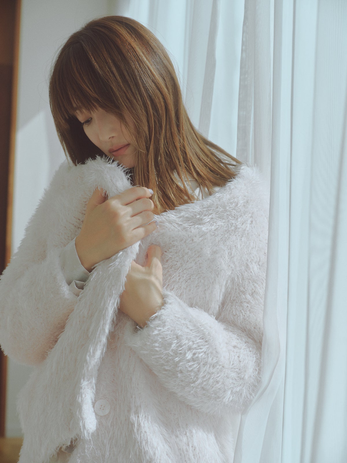 カーディガンPNK・シャツパンツ共にPBEG