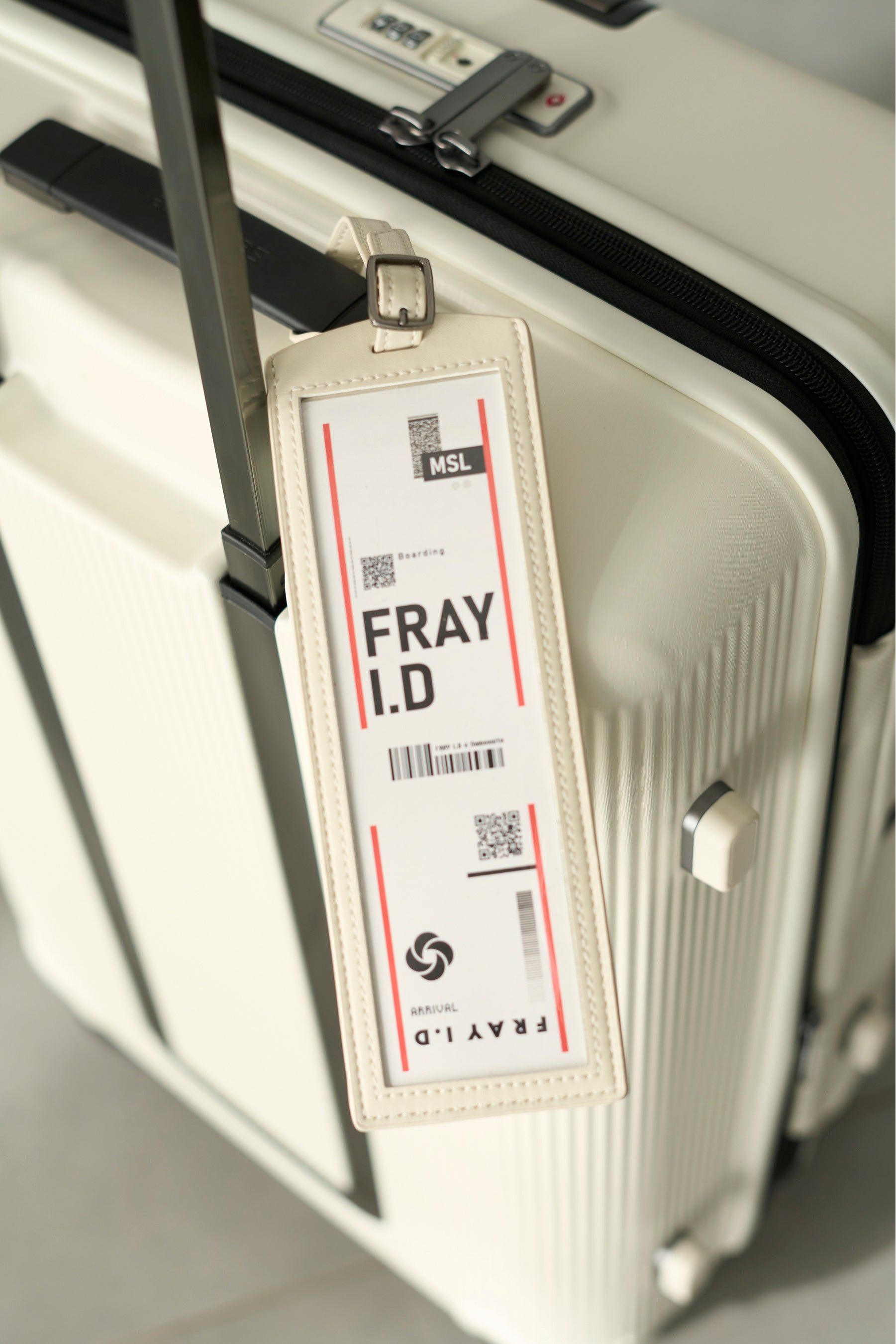 FRAY I.D Samsoniteコラボ　キャリーケース ホワイト 61cm Samsonite】コラボスーツケース(61cm)(キャリーケース)｜バッグ